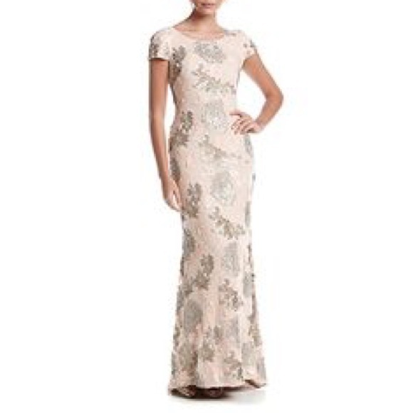 calvin klein floor length dress